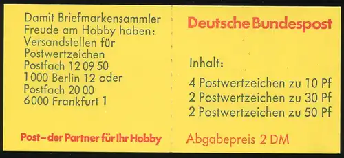 22Ie MH BuS 1980 - 4.DS mit wellenförmiger Schrift, gestempelt MÜNCHEN 3.11.80