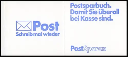 22IadK3 MH BuS 1980 Buchdruck - mit Zählbalken, postfrisch **