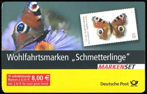 60I MH Schmetterlinge mit PLF I schwarzer Fleck unter dem Auge, Feld 6, **