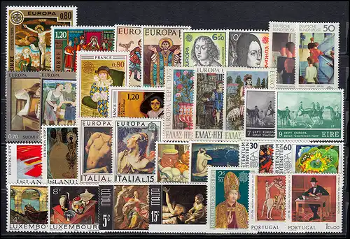 Gemeinschaft / CEPT / Europa 1975 Jahrgang 24 Ausgaben komplett **