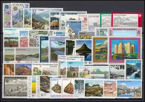 Communauté / CEPT / Europe 1977 Année 28 numéros complets **