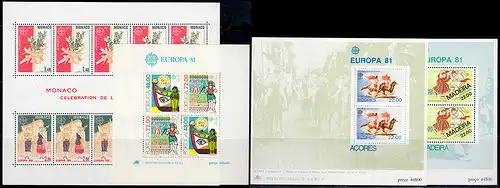 Communauté / CEPT / Europe 1981 millésime 35 numéros complets **