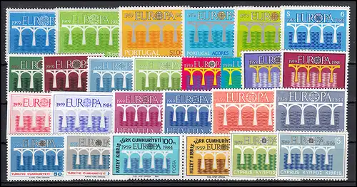 Communauté / CEPT / Europe 1984 Année 35 numéros complets **