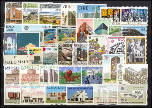 Communauté / CEPT / Europe 1987 Volume 35 Editions complètes **