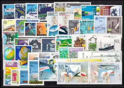 Communauté / CEPT / Europe 1988 millésime 35 numéros complets **