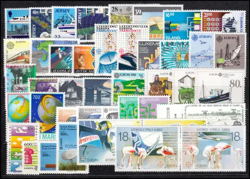 Communauté / CEPT / Europe 1988 millésime 35 numéros complets **