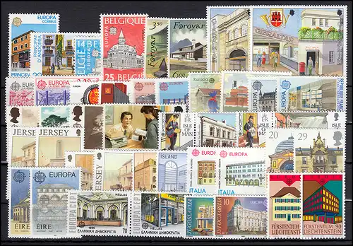 Gemeinschaft / CEPT / Europa 1990 Jahrgang 35 Ausgaben komplett **