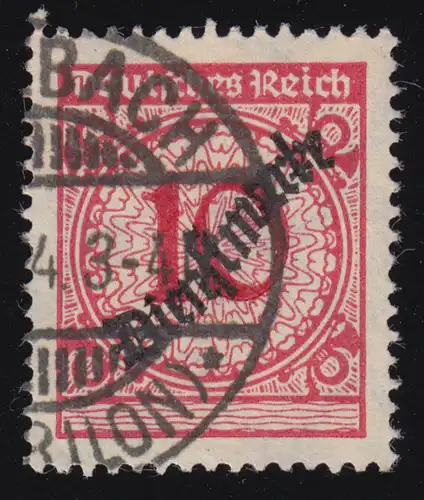 101Pa Aufdruck auf 10 Pf O