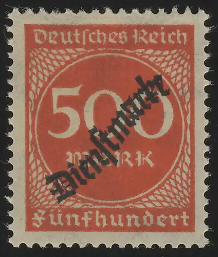 81 Ziffer im Kreis 500 M., **