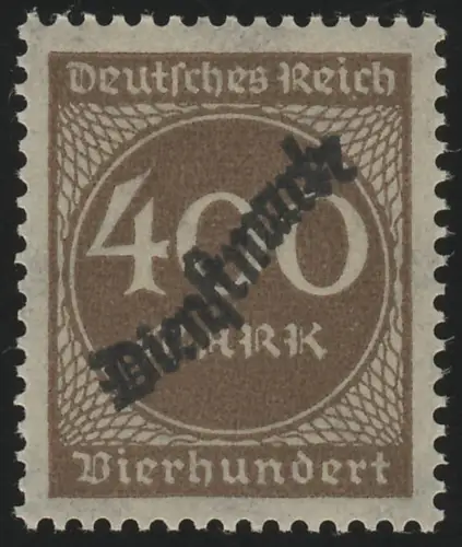 80 Ziffer im Kreis 400 M., postfrisch **