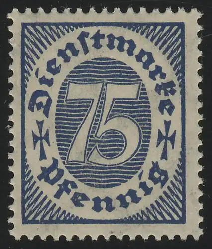 69 Wertziffern 75 Pf., **
