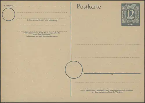 P 954a Ziffer 12 Pfennig grau, postfrisch