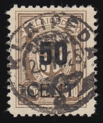Memel 198 impression 50 centimes à 300 marks 1923, O testé