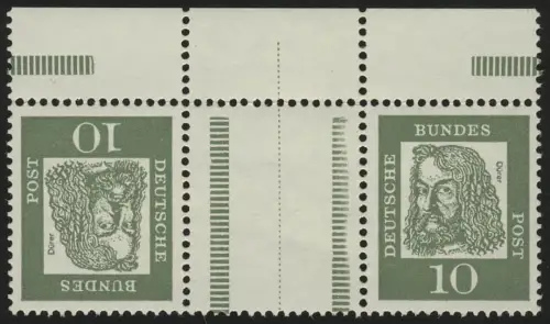 KZ1 ZD Dürer du bord, barres à barres légèrement raccourcies, ** post-frais