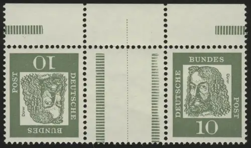 KZ1 ZD Dürer du bord, barres à barres légèrement raccourcies, ** post-frais