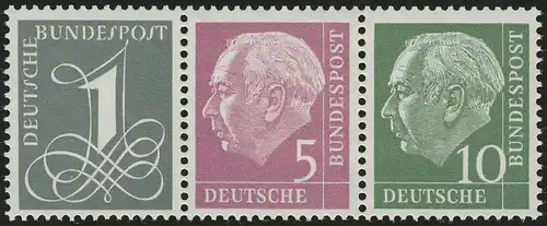 W18YII Zusammendruck Heuss, postfrisch **