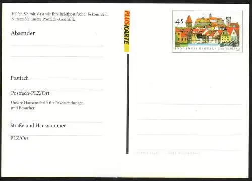 Boîte postale PK PFK 11a Kronach - Boîte Postfraîch