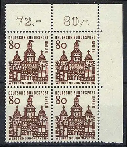 249 structures petites 80 pf Eck Vbl. or ** post-fraîchissement