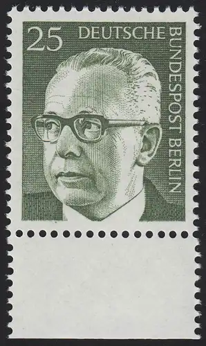 393 Heinemann 25 Pf Unterrand ** postfrisch