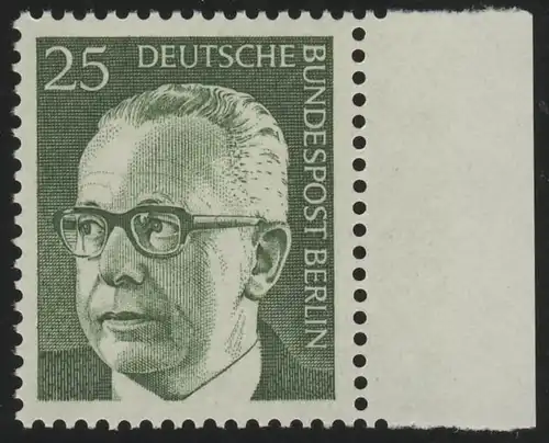 393 Heinemann 25 Pf Seitenrand re. ** postfrisch