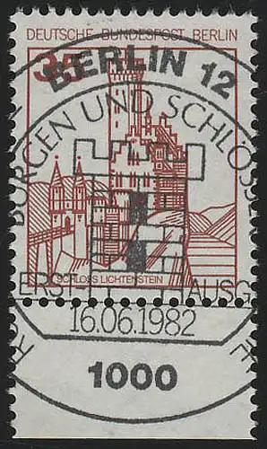 673 Burgen u.Schl. 35 Pf Unterrand ESST Berlin