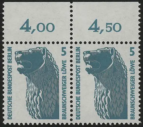 863 SWK 5 Pf Paar OR ** postfrisch