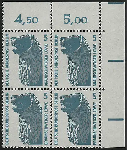 863 SVK 5 Pf Eck Vbl. or ** Postfraîchissement