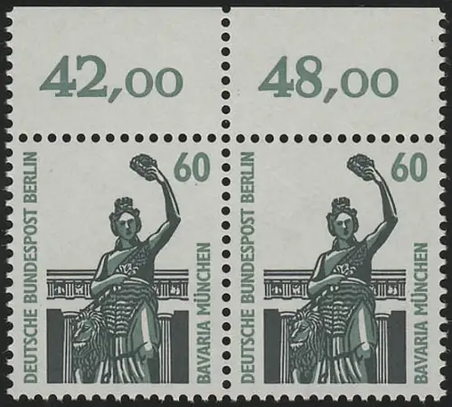795 SWK 60 Pf Paar OR, postfrisch **