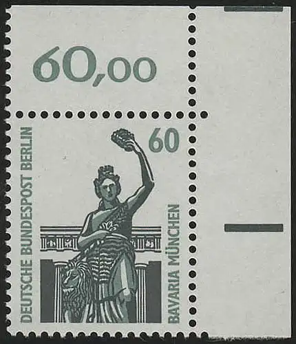 795 SWK 60 Pf Ecke or ** postfrisch