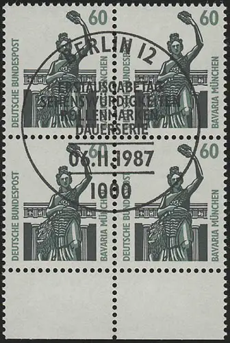 795 SWK 60 Pf UR-Viererbl. ESST Berlin