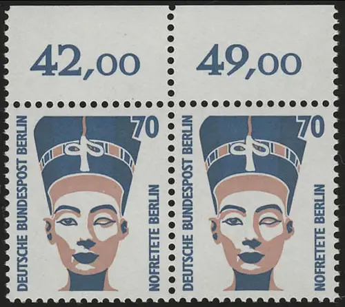 814 SWK 70 Pf Paar OR, postfrisch **