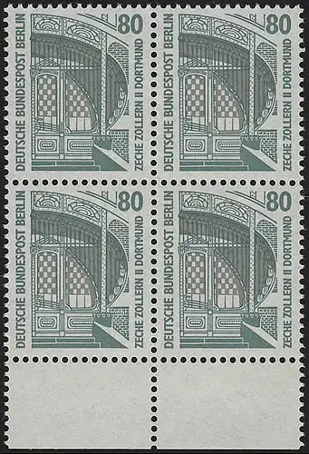 796 SWK 80 Pf UR-Quaterbl. ** Postfraîchissement