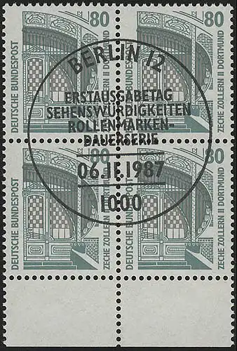 796 SWK 80 Pf UR-Viererbl. ESST Berlin