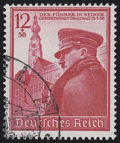 691 Hitlers Geburtstag 1939 - Marke O gestempelt