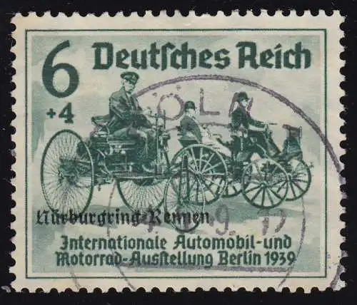 695 Nürburgring-Rennen 6+4 Pf, gestempelt O