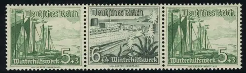 Schiffe Zusammendruck W 126 5+6+5, postfrisch **