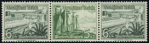 Schiffe Zusammendruck W 124 6+5+6, postfrisch **