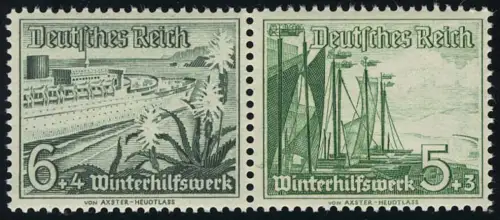 Schiffe Zusammendruck W 123 6+5, postfrisch **