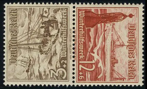 Schiffe Zusammendruck SK 31 3+12, postfrisch **