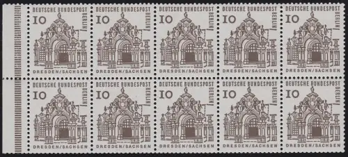 HBl. 12a aus MH 4 Zwinger Dresden, RLV IV, postfrisch **