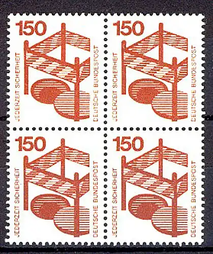 703 Prévention des accidents 150 Pf Quadruple ** post-frais