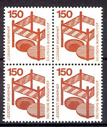 703 Prévention des accidents 150 Pf Quadruple ** post-frais