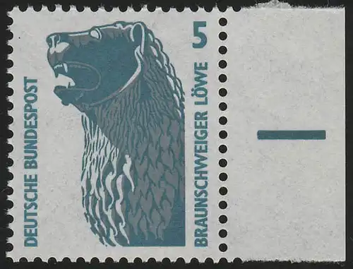 1448u SWK 5 Pf bord de page re. ** frais de port