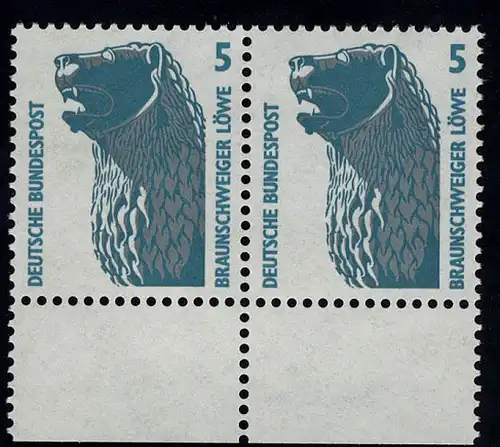 1448u SWK 5 Pf Paar UR ** postfrisch