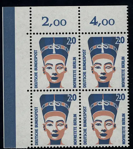 1398 SWK 20 Pf Eck-Vbl. ol ** postfrisch