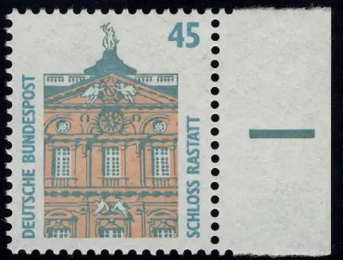 1468 SWK 45 Pf Seitenrand re. ** postfrisch