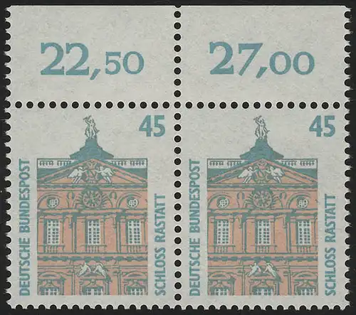 1468 SWK 45 Pf Paar OR ** postfrisch