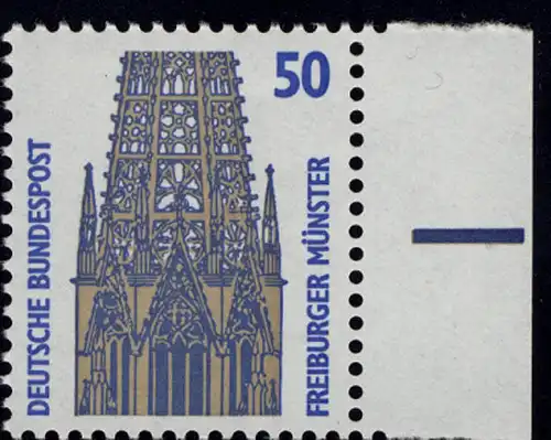 1340 SWK 50 Pf Seitenrand re. ** postfrisch
