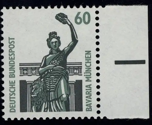 1341 SWK 60 Pf Seitenrand re. ** postfrisch