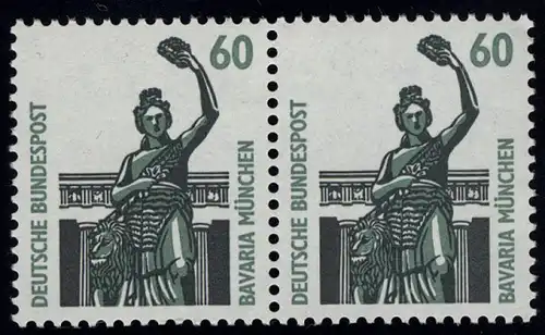 1341 SWK 60 Pf waag. Paar ** postfrisch